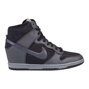 Nike Women's Dunk Sky Hi Black/Grey/Metalic